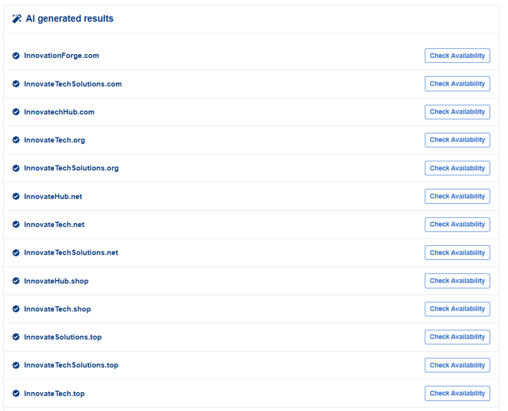 How to Choose a Blog Name: 107+ Niche Ideas 1 Aveshost AI Domain Search