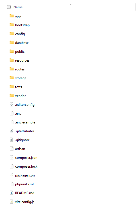 How to Deploy Laravel Project on cPanel 1 Laravel project files