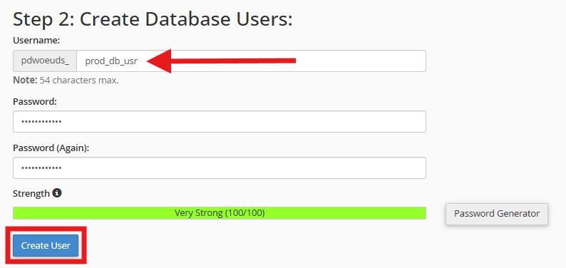 How to Set Up a PostgreSQL Database and User in cPanel 3 Create PostgreSQL Database User