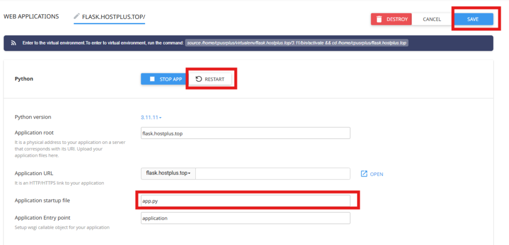 How to Deploy Django App on cPanel (The Ultimate Guide) 7 How to deploy flask app - Configure Application Startup File
