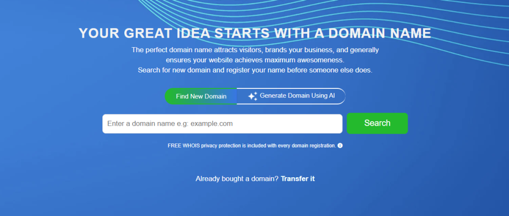 What Is a Domain Name? Ultimate Guide for Beginners 1 Domain Name Search