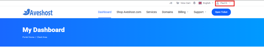 Enable Two-Factor Authentication (2FA) on Aveshost Account 1 Aveshost account