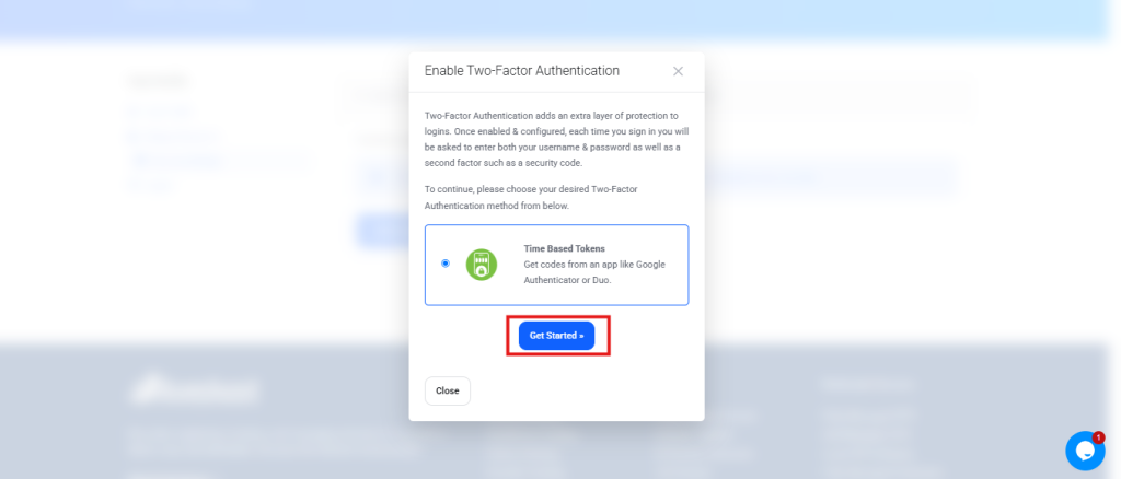 Enable Two-Factor Authentication (2FA) on Aveshost Account 4 Get started