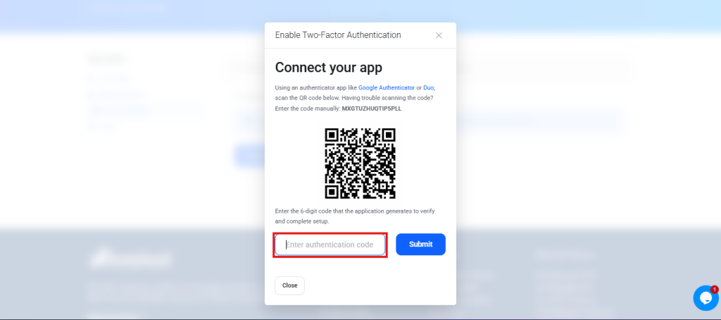 Enable Two-Factor Authentication (2FA) on Aveshost Account 5 2fa App